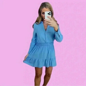 Zara Dress / Tunic Women's Large Linen Viscose BohoChic Neutral Minimalist Boho